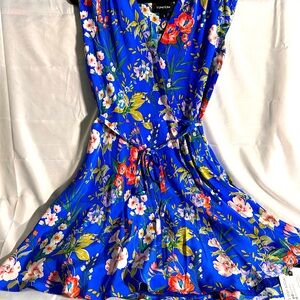 Yumi Kim SOHO 100% silk wrap mini dress size small